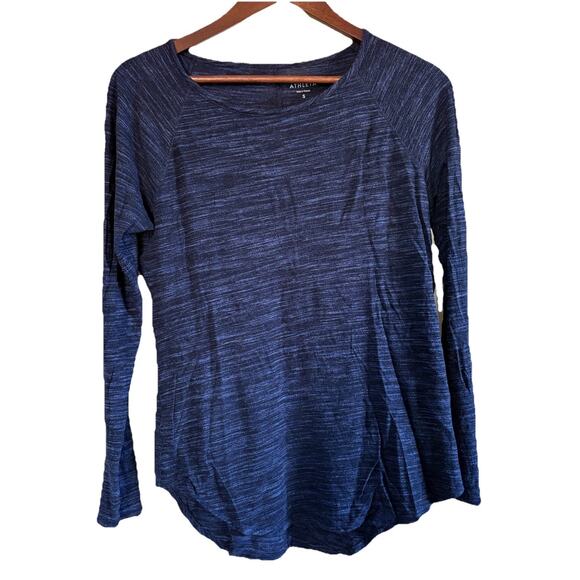 Athleta Tops - Athleta Women’s Size Small Marled Blue Long Sleeve Pullover Shirt Lightweight
